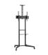 Ewent Soporte de Suelo para TV hasta 70" - Bandeja Auxiliar - Altura Ajustable - Gestion de Cables - VESA Maximo 600x400 - Peso.