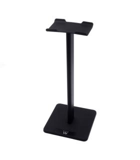 Ewent Soporte de Sobremesa Universal para Auriculares - Aluminio - Estable y Seguro - 95x95x220mm - Base Antideslizante - Color.