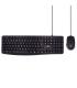 Ewent Pack Teclado + Raton para Oficina - Teclas Silenciosas de Perfil Bajo - 1000dpi - Disposicion Inglesa QWERTY US - Cable..