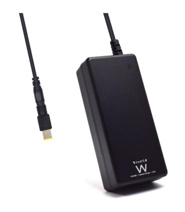 Ewent Cargador Especifico para Portatiles Lenovo Ultrabook - 65W de Potencia - Clavija 11x4.6mm - Longitud de Cable Total de 2.7