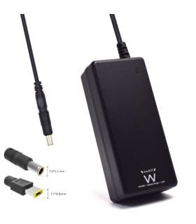 Ewent Cargador Especifico para Portatiles IBM/Lenovo - 65W de Potencia - 2 Clavijas Intercambiables - Color Negro