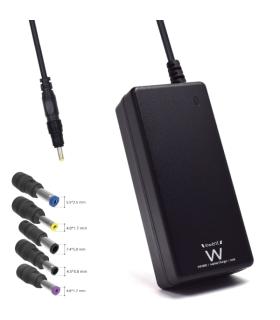 Ewent Cargador Especifico para Portatiles HP - 65W de Potencia - 5 Clavijas Intercambiables - Color Negro