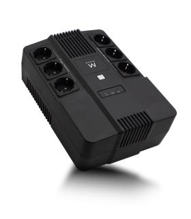 Ewent SAI Interactivo 700VA/390W - 6x Schuko - Toma Tierra - Funcion AVR - Notificacion Sonora y LED - Proteccion Electrica - Ba