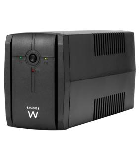 Ewent SAI Interactivo 780VA/390W - 2x Schuko - Cable de Alimentacion - Funcion AVR - Notificacion Sonora y LED - Proteccion Elec