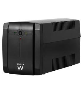 Ewent SAI Interactivo 1300VA/720W - 3x Schuko - Cable de Alimentacion - Funcion AVR - Notificacion Sonora y LED - Proteccion Ele
