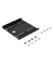 Ewent Adaptador de Montaje para Disco Duro HDD/SSD de 2.5" en Ranura de 3.5" - Aluminio Solido - Incluye Tornillos - Color Negro