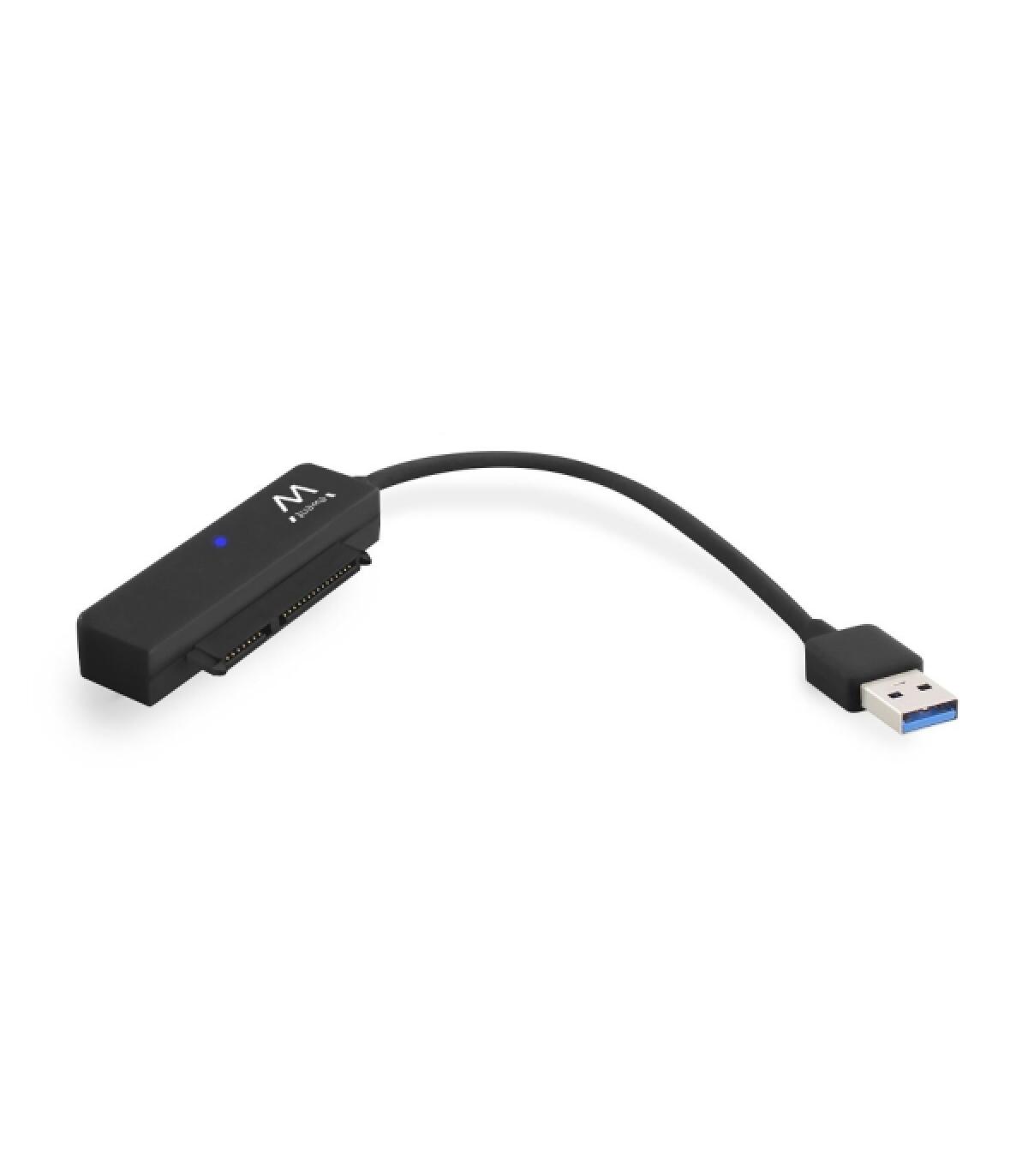 Ewent Cable Adaptador SATA a USB-C - USB-C 3.1 Gen1 - SSD/HDD de 2.5" - ABS de Alta Resistencia - Indicador LED - Color Negro