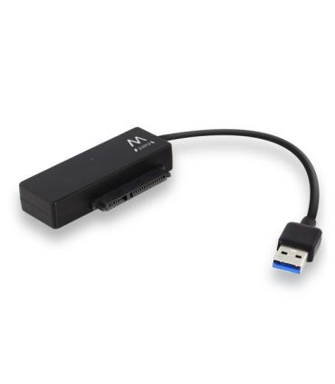 Ewent Cable Adaptador SATA a USB-C - USB-C 3.1 Gen1 - SSD/HDD de 2.5/3.5" - ABS de Alta Resistencia - Indicador LED - Color Negr