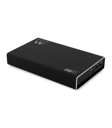 Ewent Carcasa Externa para HDD/SSD - USB-C 3.2 Gen2 - Aluminio - SSD/HDD de 2.5" - Color Negro