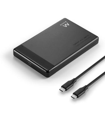 Ewent Carcasa Externa para HDD/SSD SATA - USB-C 3.2 Gen1 - SSD/HDD de 2.5" - Montaje sin Torinillos - ABS de Alta Resistencia ..
