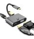 Ewent Hub 4 en 1 - HDMI - VGA - USB 3.2 Gen1 - USB-C PD 60W - Color Aluminio