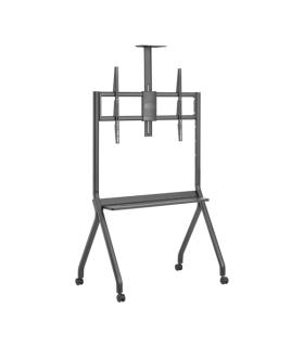 Aisens FT86FE-369 PRO Soporte de Suelo para Pantallas Interactivas/TV de 55 a 100" - Bandeja Multiusos - Soporte para Camara ..