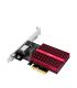 Cudy Adaptador de Red PCIe - Velocidad hasta 10 Gbps - Autoadaptativo - PCI Express 3.0 x4 - Color Negro/Rojo