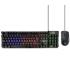 Ewent Pack Teclado + Raton Gaming - Iluminacion RGB - Disposicion QWERTY ES - 3600dpi - Cable de 1.5m - Anti-Ghosting - Color Ne