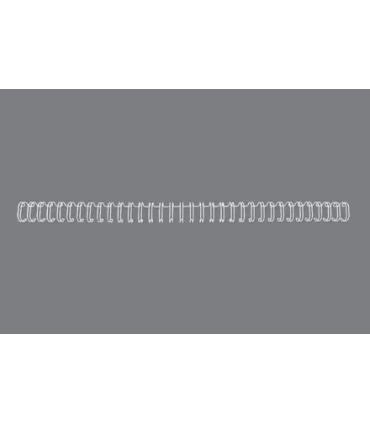 GBC Wirebind Pack de 100 Alambres de Encuadernacion 6mm para Paso 3:1 Redondo o Cuadrado - Formato A4 - Para 34 Orificios - Encu