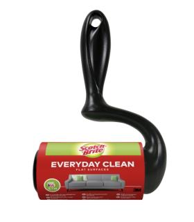 Scotch-Brite Everyday Clean Rodillo Quitapelusas Adhesivo - 56 Hojas - Color Negro