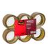 Scotch Pack de 6 Precintos de Embalaje - 50mm x 66m - Sellado Seguro - Color Marron
