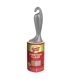 Scotch-Brite Everyday Clean Rodillo Quitapelusas Adhesivo - 30 Hojas - Color Negro