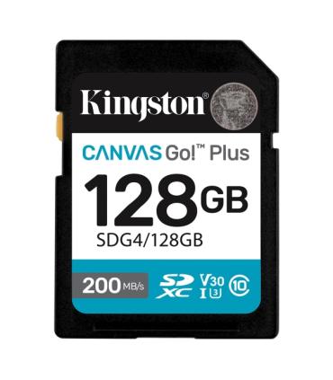 Kingston Tarjeta SDXC 128GB UHS-I U3 V30 Clase 10 200MB/s Canvas Go Plus