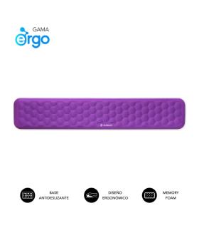 Subblim Ergo Airpadding Reposamuñecas para Teclado - Espuma Viscoelastica 65D - Tejido AirMesh Transpirable - Base Antideslizant