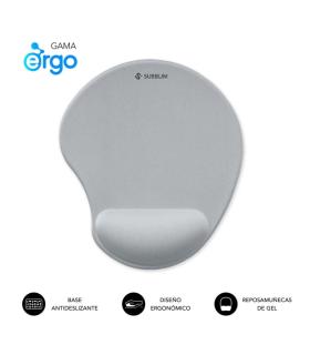 Subblim Ergo Neogel Alfombrilla Ergonomica para Raton - Espuma Elastica - Microtexturizada Impermeable - Base Antideslizante ..