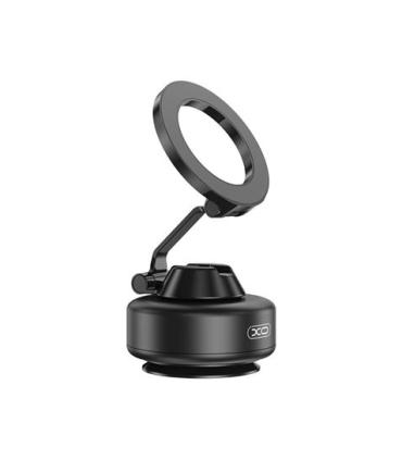 XO C172 Soporte Magnetico de Coche para Smartphones - Bomba de Vacio - Rotacion 360º - Bateria 130mah - Color Negro