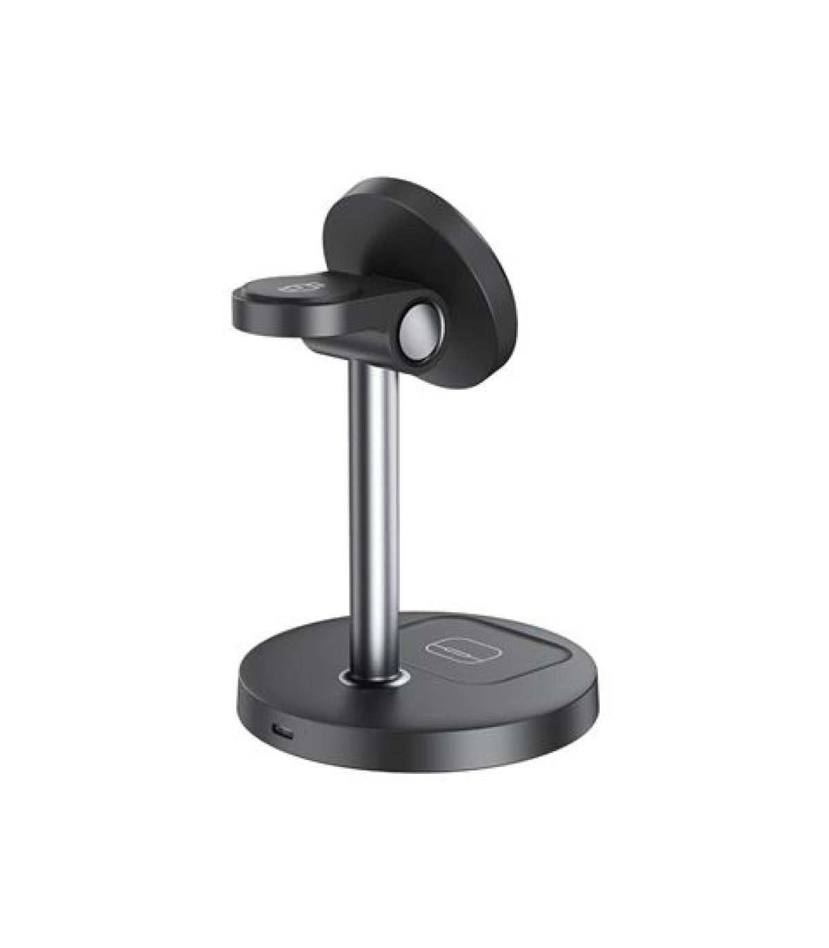 XO CX038 Cargador Inalambrico Magnetico Rapido - 15W - Sujecion Magnetica - Color Negro