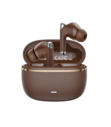 XO G33 Auriculares Bluetooth 5.4 - TWS - Cancelacion de Ruido ENC+ANC - Caja Texturizada - Control Tactil - Color Marron