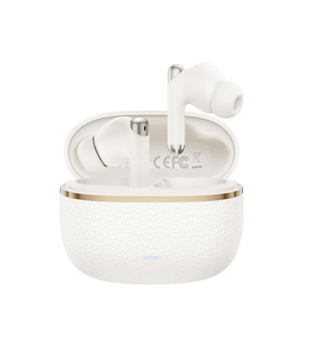 XO G33 Auriculares Bluetooth 5.4 - TWS - Cancelacion de Ruido ENC+ANC - Caja Texturizada - Control Tactil - Color Blanco