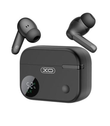 XO G34 Auriculares Bluetooth 5.4 - TWS - Cancelacion de Ruido ENC+ANC - Caja con Display LCD - Color Negro