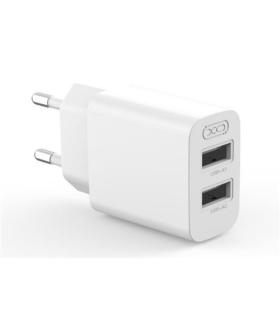 XO L109 Cargador de Pared 10W - Carga Rapida - 2xUSB-A - Color Blanco