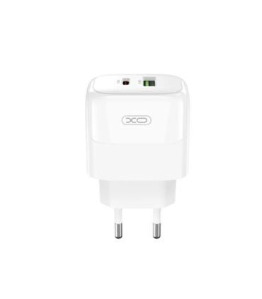 XO L138 Cargador de Pared 30W - USB-C y USB-A - Color Blanco