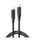 XO NBQ265B Cable USB-C Macho a USB-C Macho - 1m - 60W - Color Negro