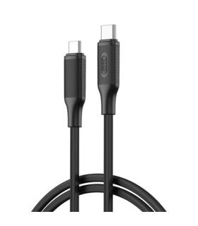 XO NBQ265B Cable USB-C Macho a USB-C Macho - 1m - 60W - Color Negro