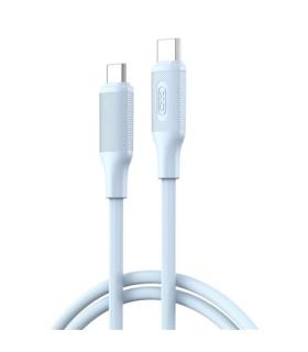 XO NBQ265B Cable USB-C Macho a USB-C Macho - 1m - 60W - Color Azul