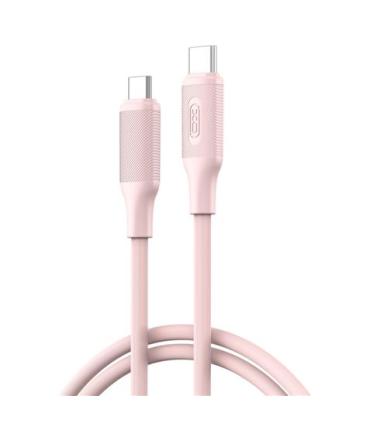 XO NBQ265B Cable USB-C Macho a USB-C Macho - 1m - 60W - Color Rosa
