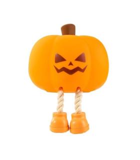 XO OZ08 Lampara de Noche Calabaza Halloween - Tacto Suave - Temporizador de 30 Minutos - Bateria 500mah