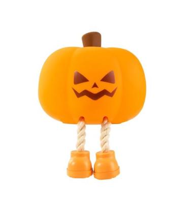 XO OZ08 Lampara de Noche Calabaza Halloween - Tacto Suave - Temporizador de 30 Minutos - Bateria 500mah