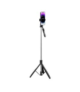 XO SS15 Tripode + Palo Selfie Bluetooth con Disparador - Altura Maxima hasta 180cm - Completamente Plegable