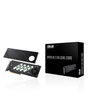 ASUS Hyper M.2 x16 Gen5 Card tarjeta y adaptador de interfaz Interno
