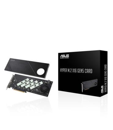 ASUS Hyper M.2 x16 Gen5 Card tarjeta y adaptador de interfaz Interno