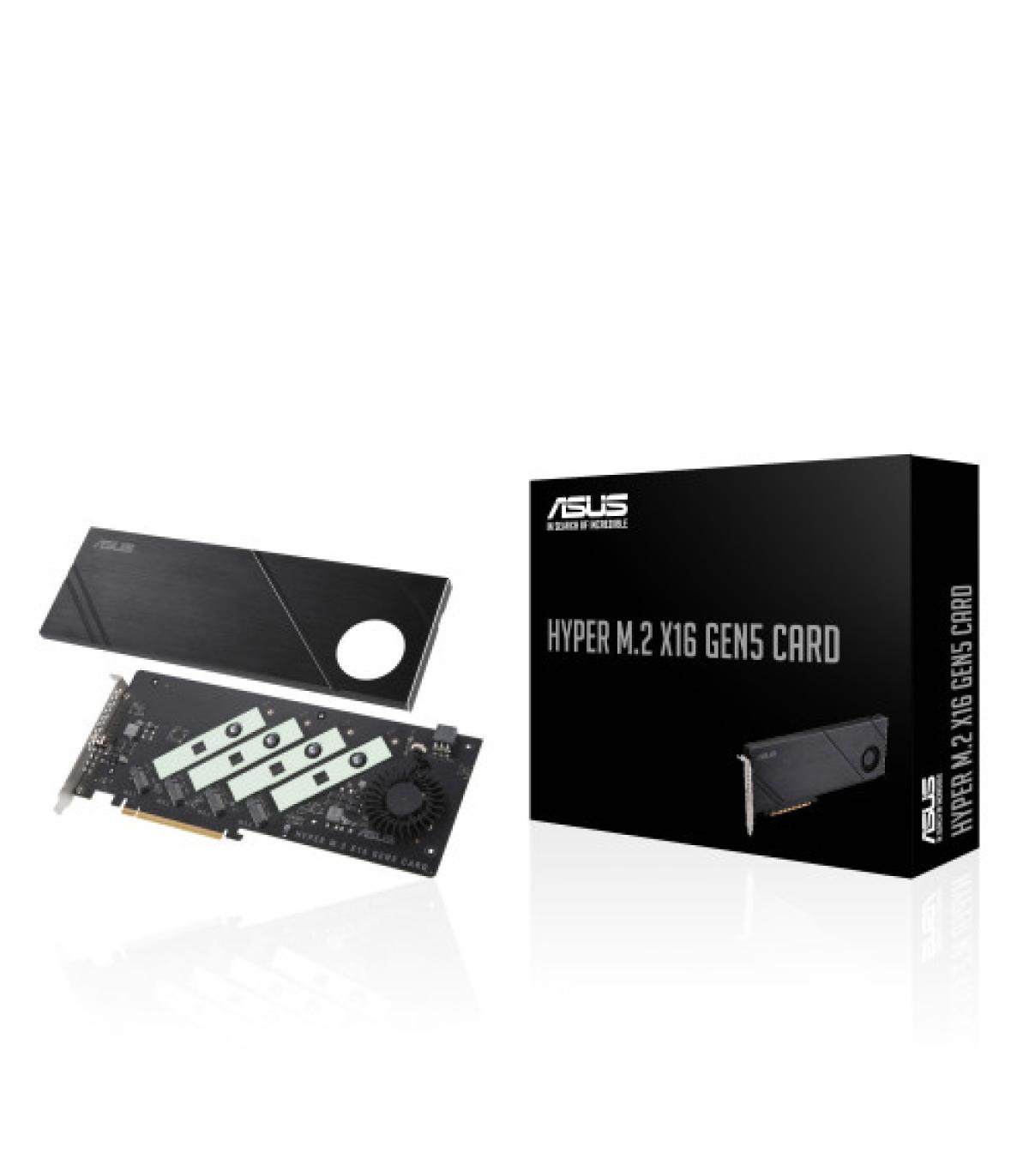 ASUS Hyper M.2 x16 Gen5 Card tarjeta y adaptador de interfaz Interno