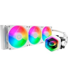 Cooler Master MasterLiquid 360 Core II Kit de Refrigeracion Liquida - ARGB - TDP 280W - Compatibilidad Universal - Color Blanco