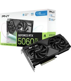 PNY GeForce RTX 5060 Ti Tarjeta Grafica 8GB GDDR7 Overclocked Dual Fan Reflex 2 AI NVIDIA DLSS4