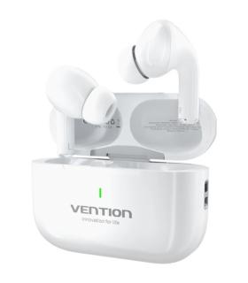 Vention Echo Lite E11 Auriculares Bluetooth 5.4 con Estuche de Carga - True Wireless - 6h Autonomia - Color Blanco
