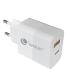 Leotec Cargador Universal 20W - 1USB-C PD + 1USB-A - Color Blanco