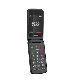 Gigaset GL595 Telefono Movil para Mayores Pantalla 2.8" -Tipo Concha - IP44 - Base de Carga - Color Negro