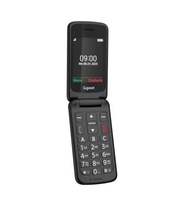 Gigaset GL595 Telefono Movil para Mayores Pantalla 2.8" -Tipo Concha - IP44 - Base de Carga - Color Negro
