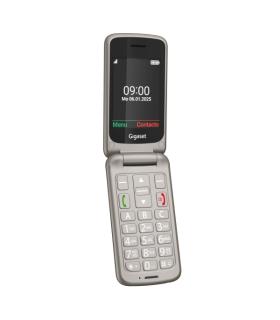Gigaset GL595 Telefono Movil para Mayores Pantalla 2.8" -Tipo Concha - IP44 - Base de Carga - Color Gris