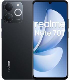 Realme Note 70T Smartphone Pantalla Amoled 6.75"- 90Hz - 4GB - 128GB - Bateria 6000mAh - Color Negro